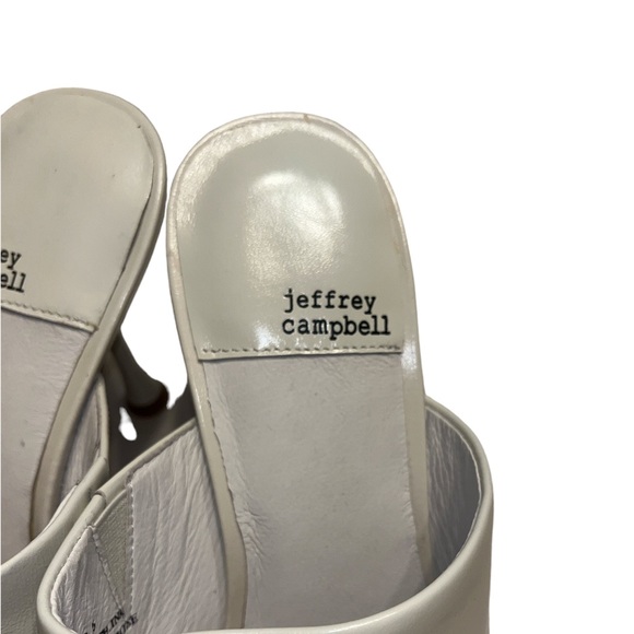 Jeffrey Campbell | IMPLICIT White Crinkle Patent Heels size 9.5 - Picture 5 of 6